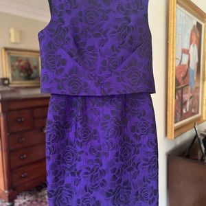 Ladies Teri Jon classic sheath vibrant purple !